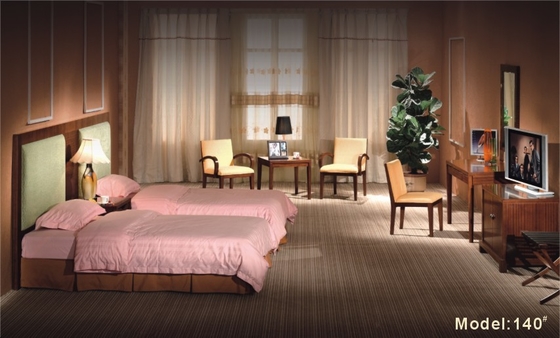 قم بتخصيص أثاث غرفة نوم الفندق الملون بمقاسات مزدوجة 1200 * 2000 * 250 مم
