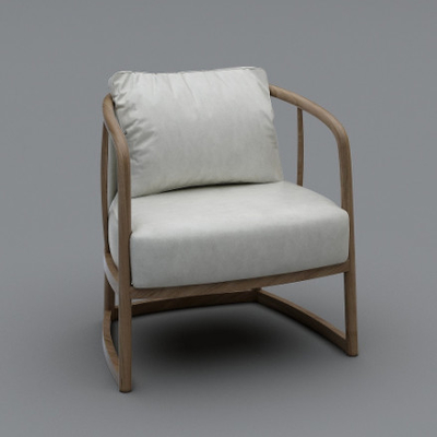 كرسي طعام بتصميم مريح غير قابل للطي من خشب الرماد مع إسفنجة عالية الكثافة