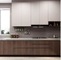 GLM Appartment Complete Kitchen Cabinet Set ISO14001 وحدات خالية من الطلاء الرمادي غير اللامع