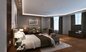 أثاث غرفة نوم فندق مخصص مجموعات سرير خشب الجوز القشرة E1 الخشب الرقائقي