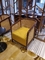 Gelaimei Hotel Lobby Furniture من الخشب الصلب كرسي سهل مع طاولة شاي مرحبًا بها OEM