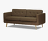 الموافقة على ISO9001 Hotel Lounge Sofa 2 مقعد ركن الأريكة تصميم مريح